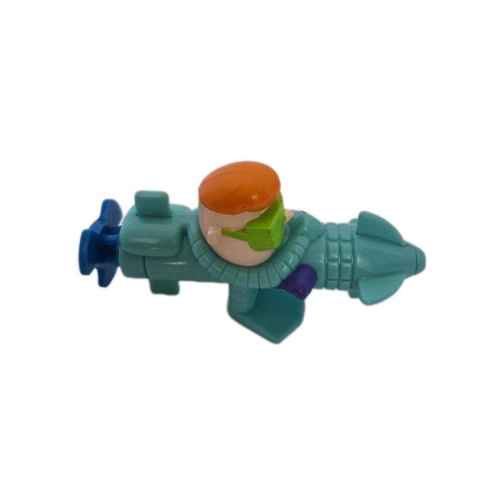 Vintage 1990s Dexter’s Laboratory Dexter Submarine Subway Meal Toy Cartoon Ntk